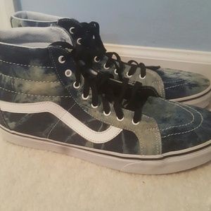 Blue Tie Dye Hi-Top Vans